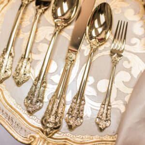 Gold Renaissance Cutlery Fancy wedding