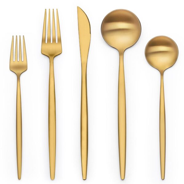 Gold Minimalism Cutlery